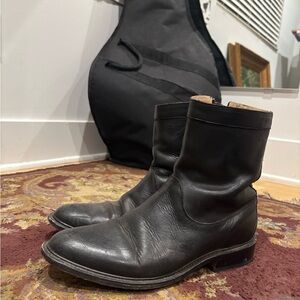 Rhodes Black Leather Boots